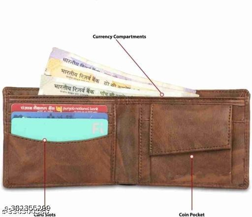 Classic Brown Leather Wallet for Men – Slim Bifold Wallet with Multiple Card Slots